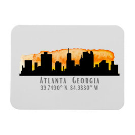 Íman Coordenadas do Mapa da Cidade de Atlanta