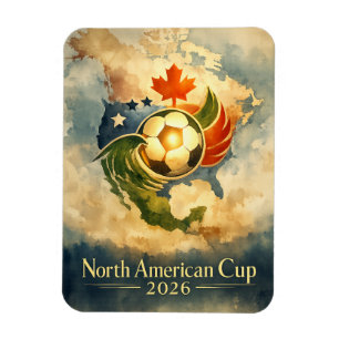 Íman Copa do Mundo de Arte de Parede EUA MX CA Arte Fin