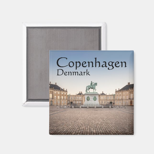 Íman Copenhagen Denmark Souvenir (Front/Back)