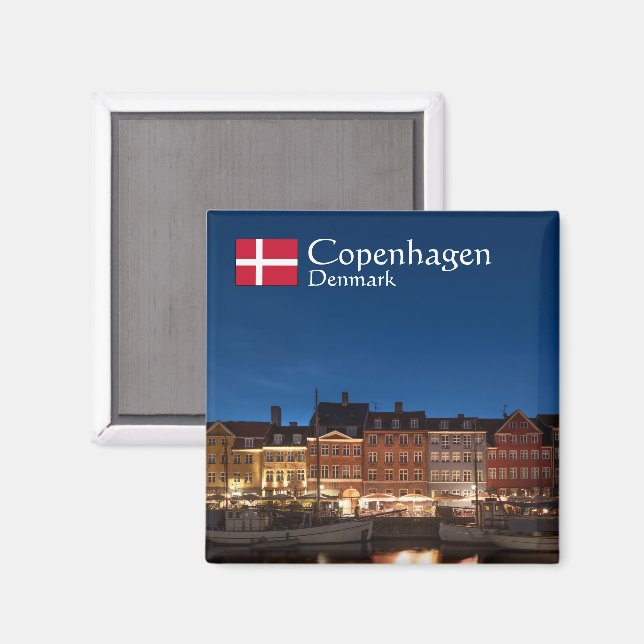 Íman Copenhague Dinamarca (Front/Back)