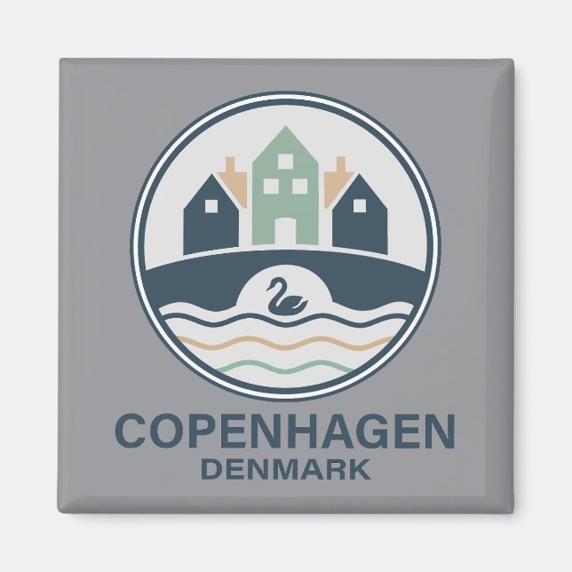 Íman Copenhague Dinamarca Europa (Frente)