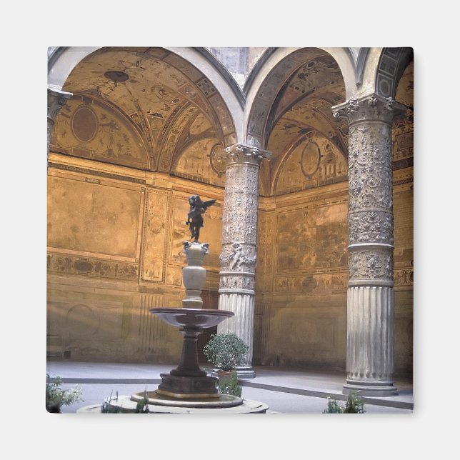 Íman Cópia de Putto com Golfinho por Andrea del (Frente)