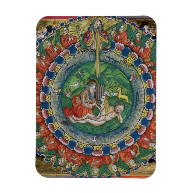 Íman Cópia do Genesis de Facsimile 2:22 Deus criou Eva, (Vertical)