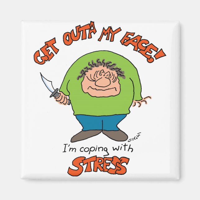 Íman Copiar com stress (Frente)