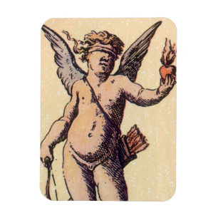 Íman Copo de São Valentim Cupido Amarrado, Carta de Tar