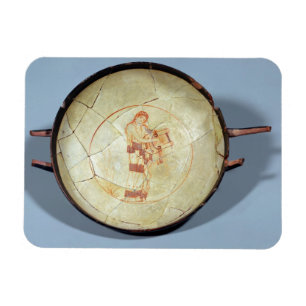 Íman Copo sem pé, musa ereto que joga o lyre,