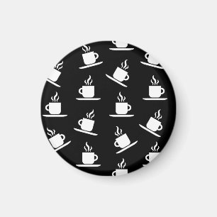 Íman Copos de Café Retro Impressão de Padrões de Caf