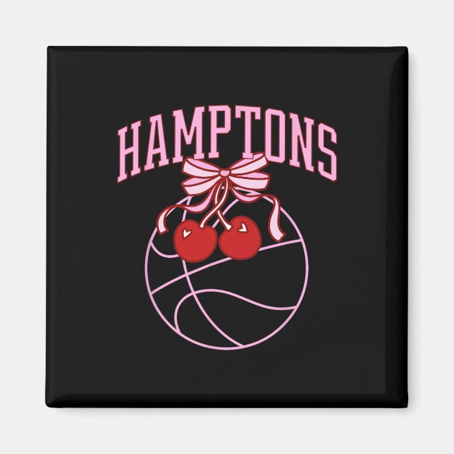 Íman Coquete Hamptons Esboço Préppy Vintage Garota Soft (Frente)