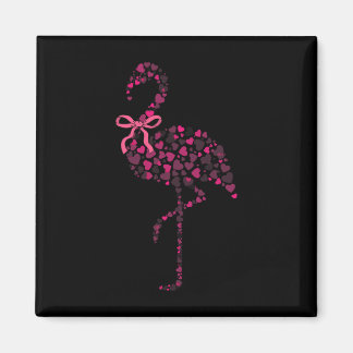Íman Coquette Flamingo Heart Cute Pink Valentine's Day 