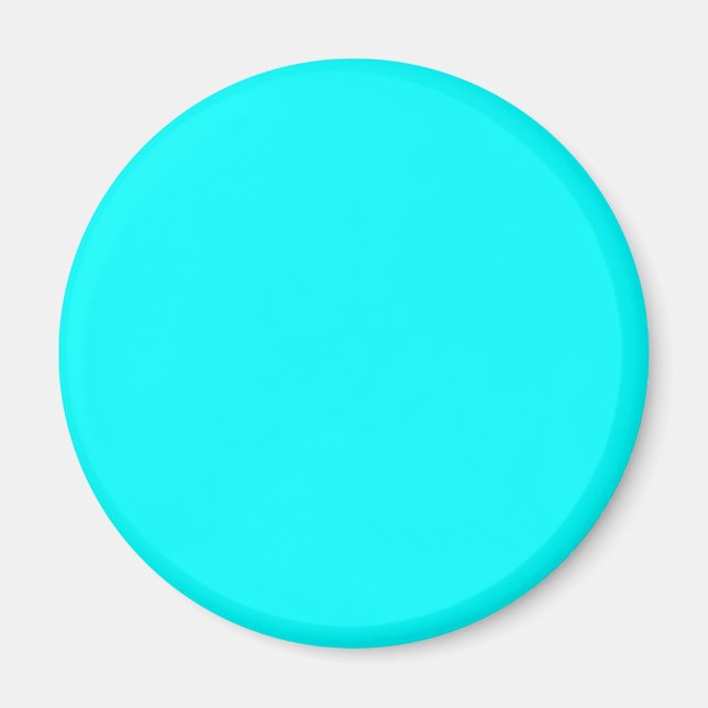 Íman Cor azul-ciano/aqua 00FFFF - Opção para adicionar  (Frente)