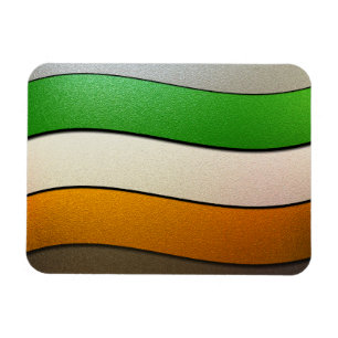 Íman Cor-Cromo da bandeira de Ireland por Shirley