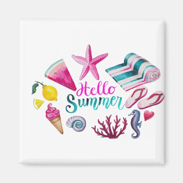 Íman cor da água (Frente)