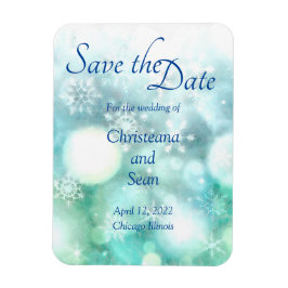 Íman Cor de Água do Floco de Neve Verde Verde Elegante