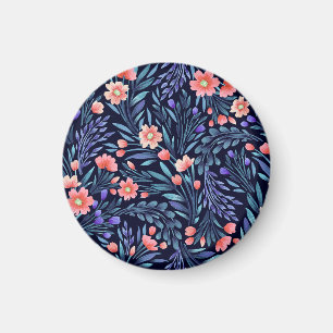 Íman Cor de água floral, padrão sem costura, design de 