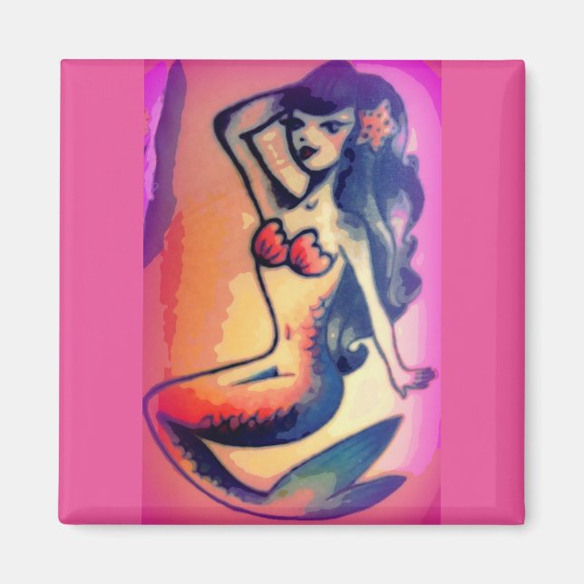 Íman cor-de-rosa, beleza da sereia (Frente)