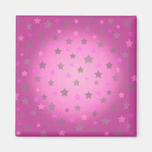 Íman Cor-de-rosa e cinza stars o ímã