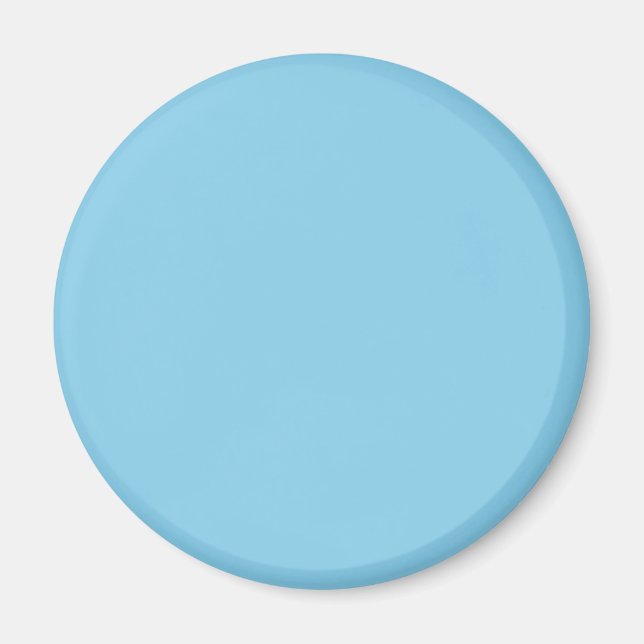 Íman Cor do Sky Blue 87CEEB - Opção para adicionar nome (Frente)