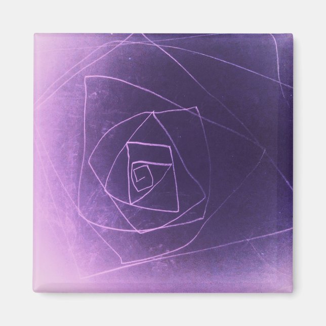 Íman Cor espiritual abstrato roxo Yaie (Frente)