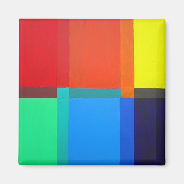 Íman Cor primária do terciário secundário. Design abstr (Frente)