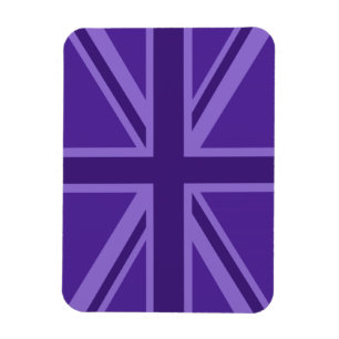 Íman Cor roxa vibrante Union Jack