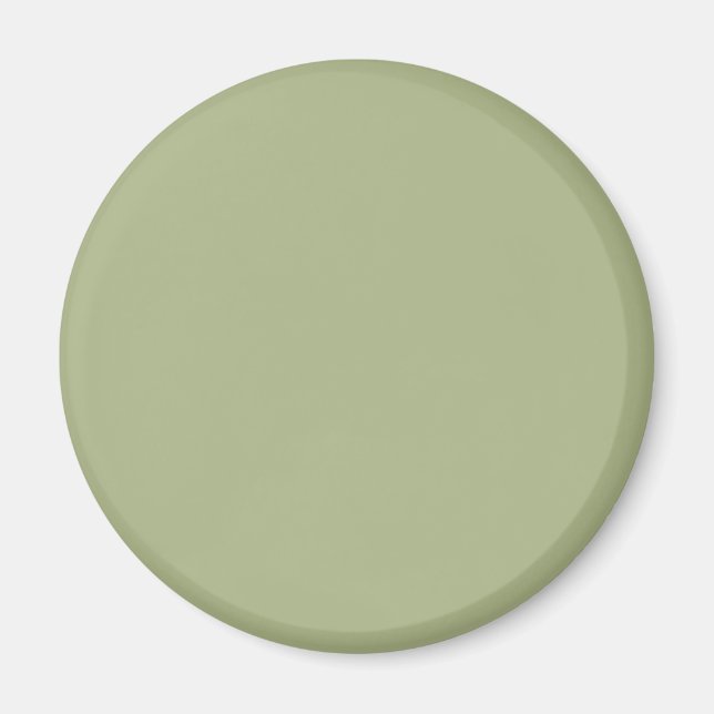 Íman Cor Verde Sálvia Empoeirada Cor Sólida (Frente)
