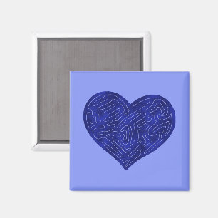 ÍMAN CORAÇÃO A-MAZE-ING (AZUL)