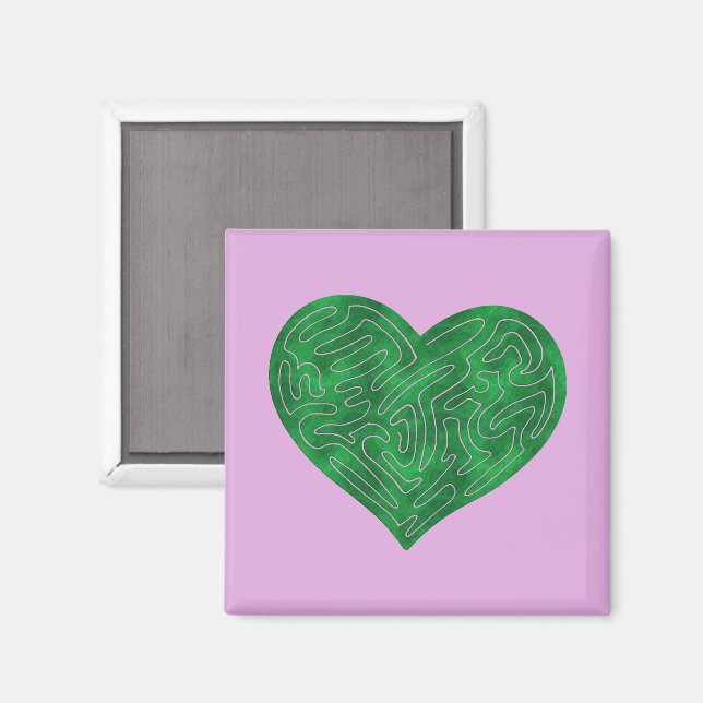 ÍMAN CORAÇÃO A-MAZE ING (VERDE) (Front/Back)