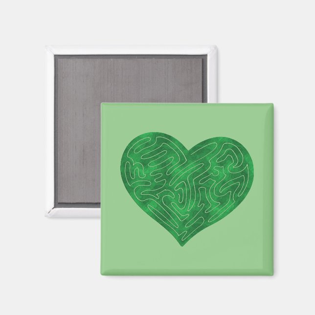 ÍMAN CORAÇÃO A-MAZE ING (VERDE) (Front/Back)