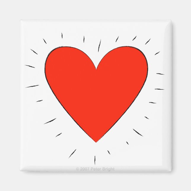 Íman Coração Adorável - Magnet (Frente)