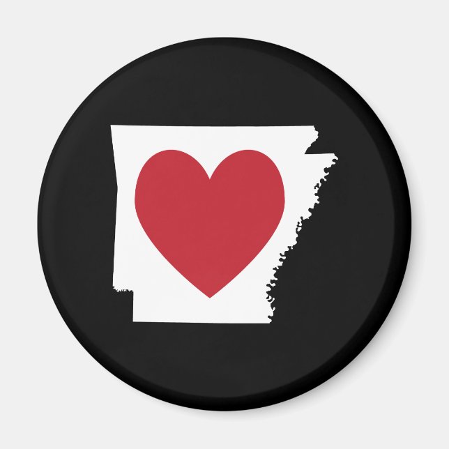 Íman Coração Arkansas (Frente)