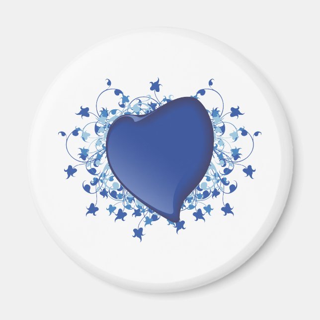 Íman Coração Azul (Frente)