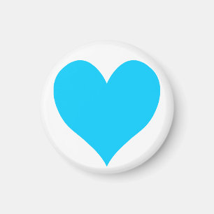 Íman Coração Azul-Aqua-Bonito