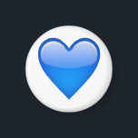 Íman Coração Azul - Emoji<br><div class="desc">Coração Azul - Emoji</div>