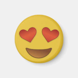 Íman Coração bonito e pequeno para os olhos emoji