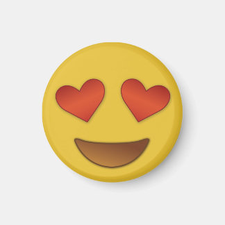 Íman Coração bonito e pequeno para os olhos emoji