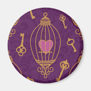 Íman Coração-chave-teste padrão