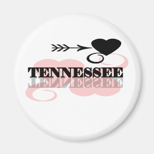 Íman Coração cor-de-rosa Tennessee