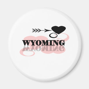 Íman Coração cor-de-rosa Wyoming