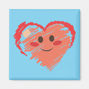 Íman Coração Crayon