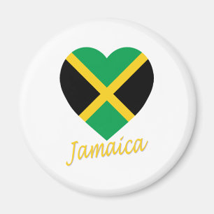 Íman Coração da bandeira de Jamaica