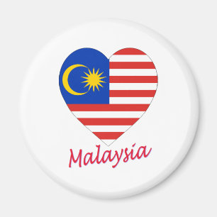 Íman Coração da bandeira de Malaysia