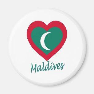 Íman Coração da bandeira de Maldives