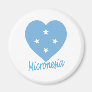 Íman Coração da bandeira de Micronesia