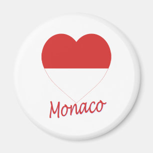 Íman Coração da bandeira de Monaco