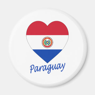 Íman Coração da bandeira de Paraguai