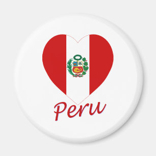 Íman Coração da bandeira de Peru