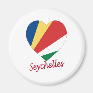 Íman Coração da bandeira de Seychelles