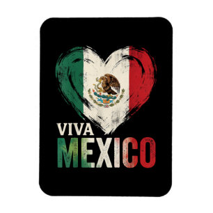 Íman Coração da Bandeira Mexicana Viva Dia da Independê