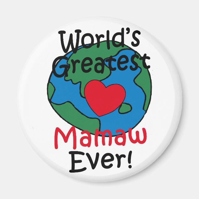 Íman Coração da Melhor Mamãe do Mundo (Frente)