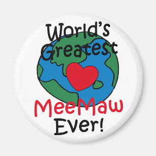 Íman Coração da Melhor MeeMaw do Mundo
